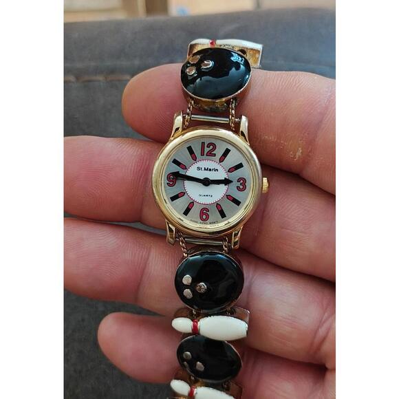 1980\'s Bowling Theme Novelty Ladies Watch